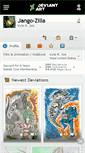 Mobile Screenshot of jango-zilla.deviantart.com