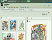 Tablet Screenshot of jango-zilla.deviantart.com