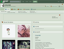 Tablet Screenshot of licia-666.deviantart.com
