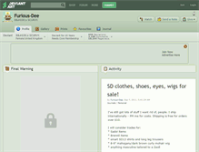 Tablet Screenshot of furious-dee.deviantart.com