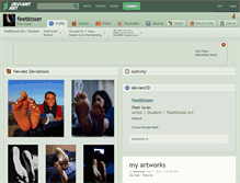 Tablet Screenshot of feetkisser.deviantart.com