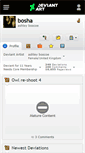 Mobile Screenshot of bosha.deviantart.com