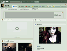 Tablet Screenshot of bosha.deviantart.com