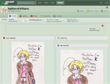 Tablet Screenshot of matthewkwilliams.deviantart.com