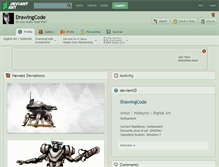 Tablet Screenshot of drawingcode.deviantart.com