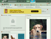 Tablet Screenshot of aguazero.deviantart.com