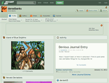 Tablet Screenshot of darealbanks.deviantart.com