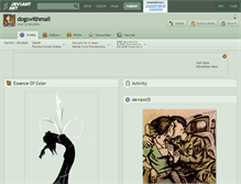 Tablet Screenshot of dogswithmail.deviantart.com