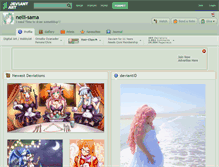 Tablet Screenshot of nelli-sama.deviantart.com