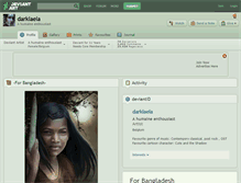 Tablet Screenshot of darklaela.deviantart.com