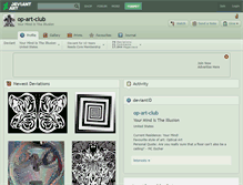 Tablet Screenshot of op-art-club.deviantart.com