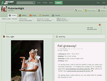 Tablet Screenshot of plutoniannight.deviantart.com