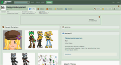 Desktop Screenshot of happymonkeyperson.deviantart.com