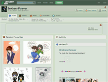 Tablet Screenshot of brothers-forever.deviantart.com