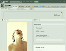 Tablet Screenshot of kawazaki.deviantart.com