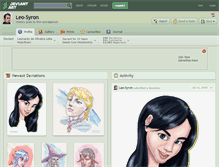 Tablet Screenshot of leo-syron.deviantart.com