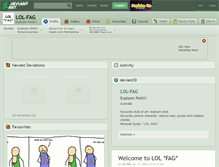 Tablet Screenshot of lol-fag.deviantart.com