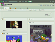 Tablet Screenshot of dizzyfeathers.deviantart.com