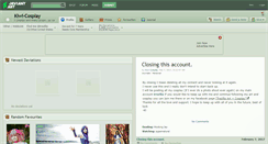 Desktop Screenshot of kiwi-cosplay.deviantart.com