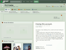 Tablet Screenshot of kiwi-cosplay.deviantart.com