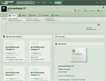 Tablet Screenshot of princesshaley13.deviantart.com