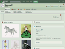 Tablet Screenshot of dragonea89.deviantart.com