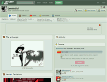 Tablet Screenshot of deministri.deviantart.com