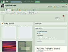 Tablet Screenshot of exotika-brushes.deviantart.com
