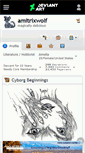 Mobile Screenshot of amitrixwolf.deviantart.com