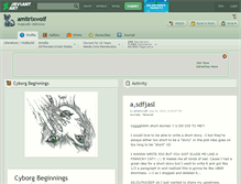 Tablet Screenshot of amitrixwolf.deviantart.com