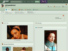 Tablet Screenshot of milkaaddicted.deviantart.com