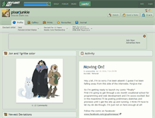 Tablet Screenshot of pixarjunkie.deviantart.com