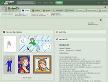 Tablet Screenshot of birdie635.deviantart.com