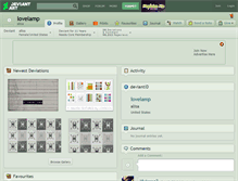 Tablet Screenshot of lovelamp.deviantart.com
