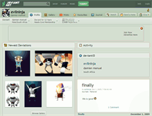 Tablet Screenshot of evilninja.deviantart.com