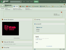 Tablet Screenshot of falcon-nw.deviantart.com