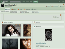 Tablet Screenshot of anonkilledmyzed.deviantart.com