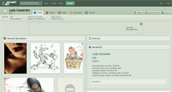 Desktop Screenshot of lady-cassandra.deviantart.com