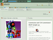 Tablet Screenshot of joshyartist.deviantart.com