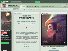 Tablet Screenshot of paintingarts.deviantart.com