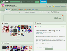 Tablet Screenshot of amethystclaw.deviantart.com