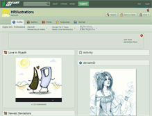 Tablet Screenshot of hrillustrations.deviantart.com