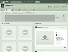Tablet Screenshot of nakedspirit.deviantart.com