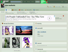 Tablet Screenshot of alex-aesthetic.deviantart.com