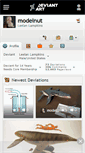 Mobile Screenshot of modelnut.deviantart.com