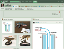 Tablet Screenshot of modelnut.deviantart.com