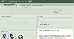 Desktop Screenshot of evil-army-of-doom.deviantart.com