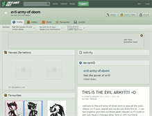 Tablet Screenshot of evil-army-of-doom.deviantart.com