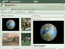 Tablet Screenshot of baryonyx254.deviantart.com