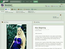 Tablet Screenshot of necochan1.deviantart.com